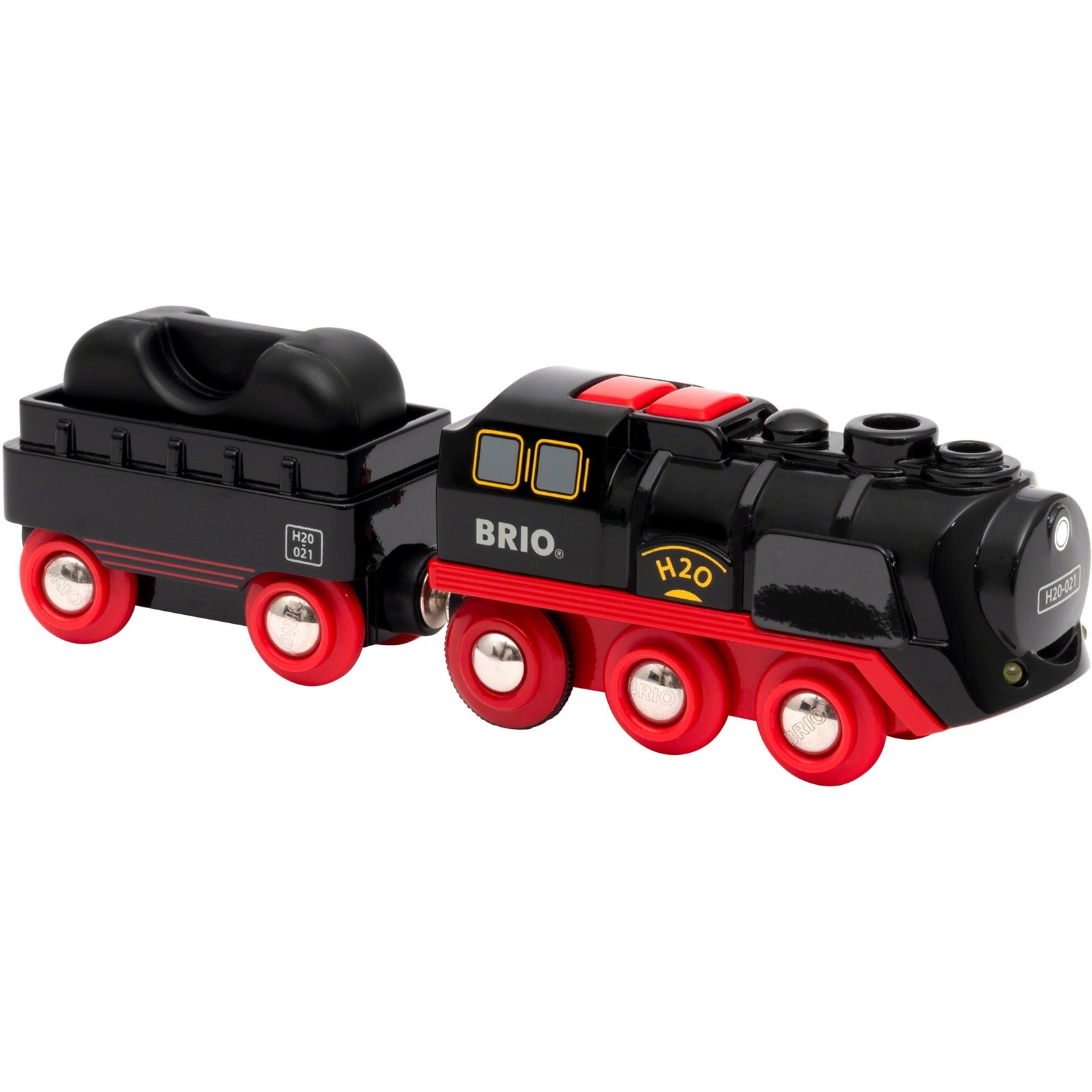 BRIO Batterie-Dampflok con Wassertank Negro