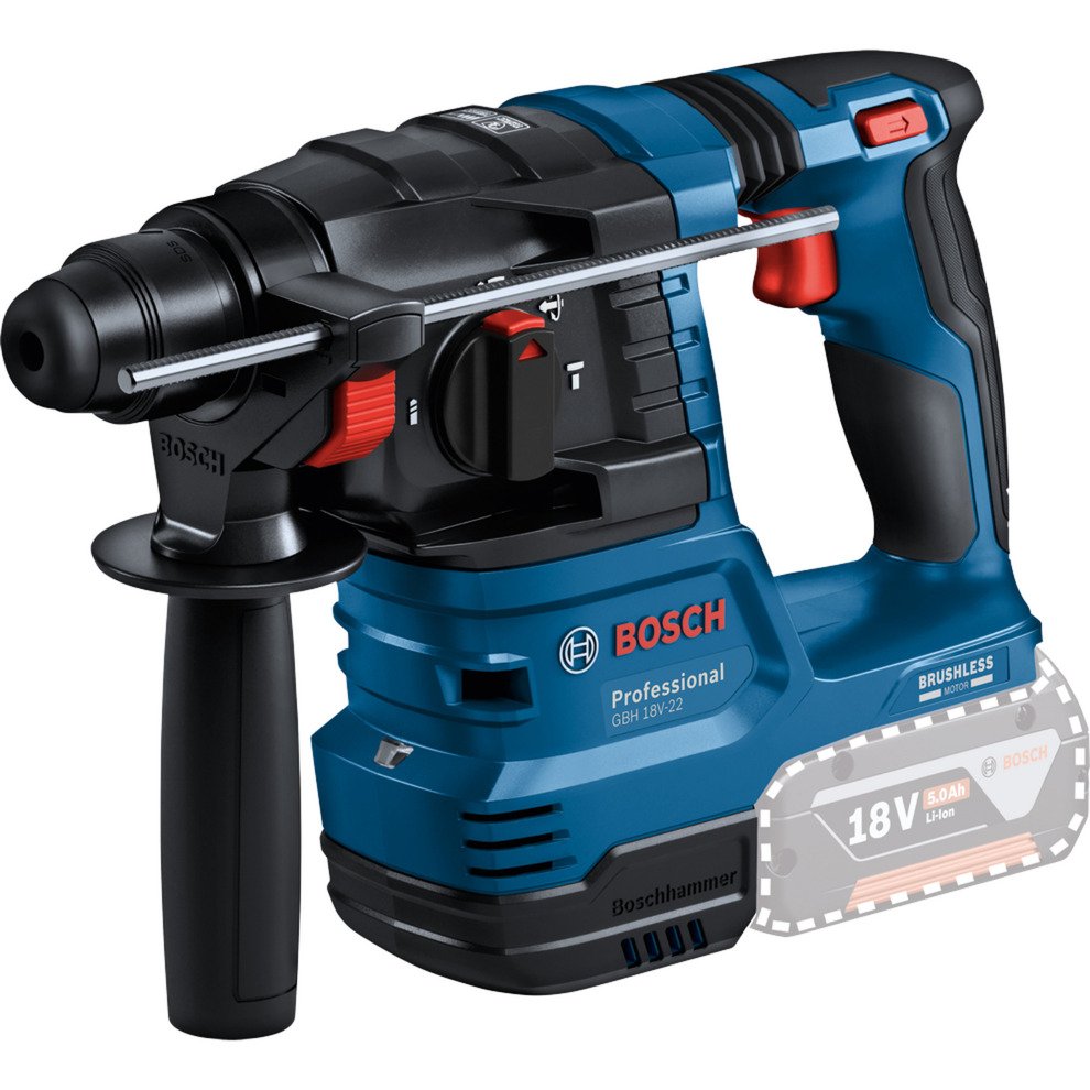 Bosch 18V Profi-Set Bohrhammer GBH 18V-22 + Bohrschrauber GSR 18V-45 Azul - Imagen 3