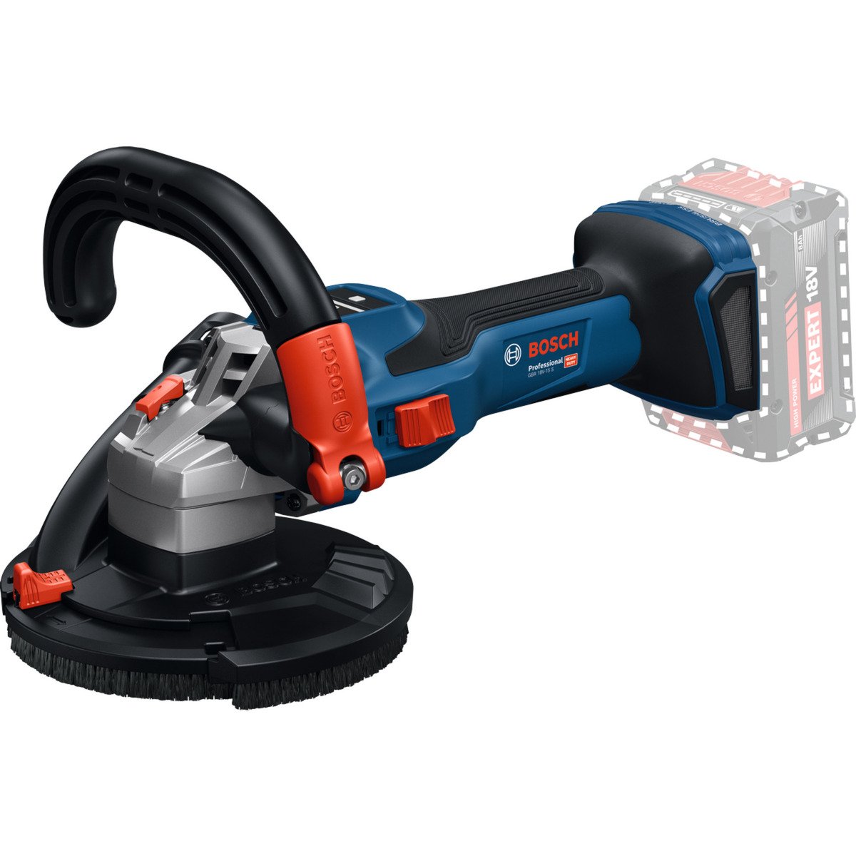 Bosch Akku-Betonschleifer GBR 18V-15 S Professional solo Azul - Imagen 2