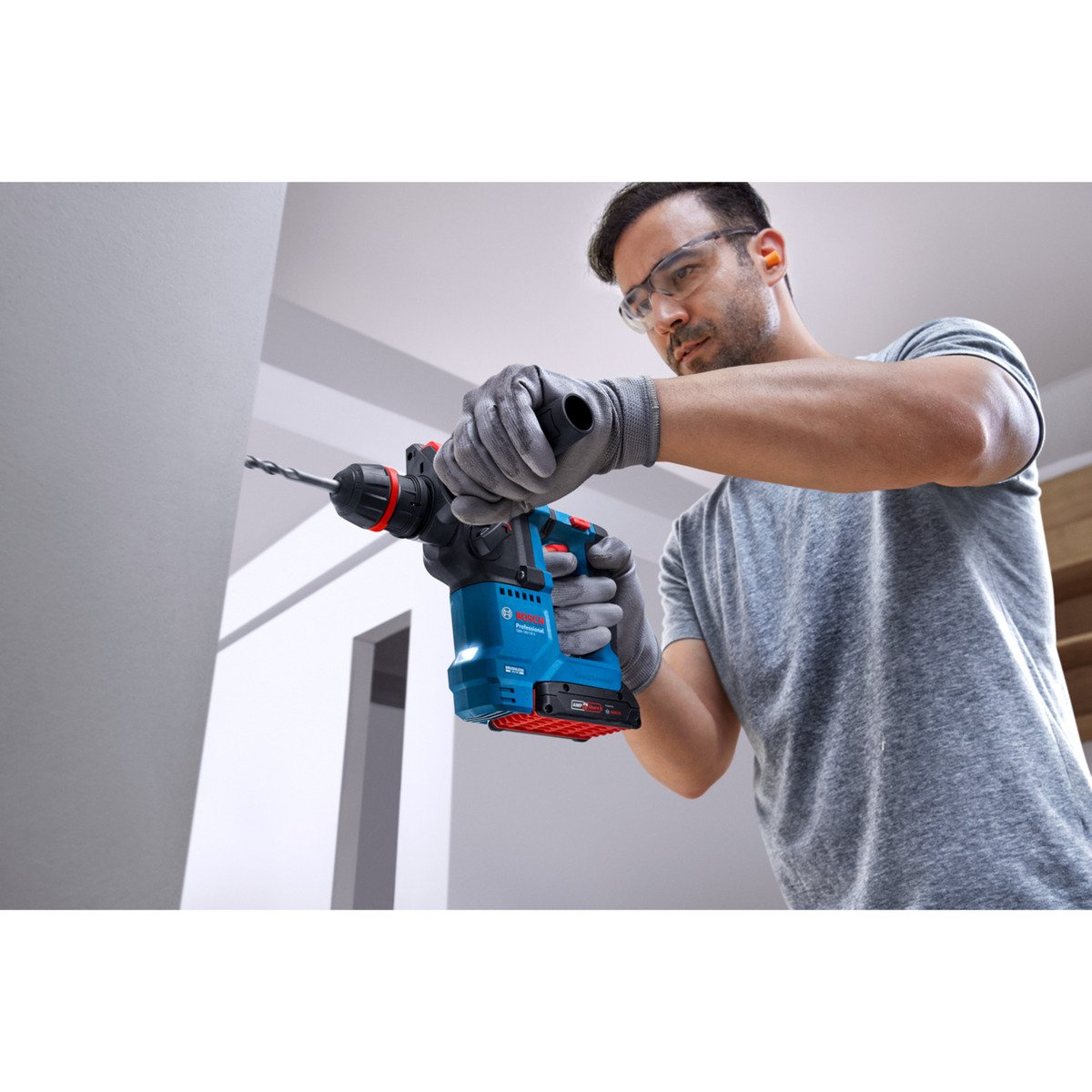 Bosch Akku-Bohrhammer GBH 18V-18 X Professional solo Azul - Imagen 5