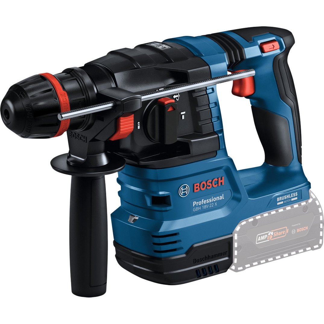 Bosch Akku-Bohrhammer GBH 18V-22 X Professional solo Azul