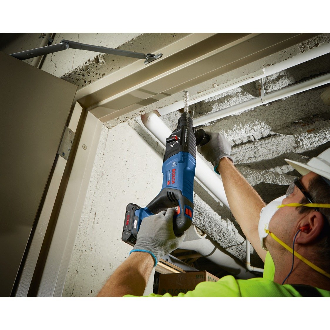 Bosch Akku-Bohrhammer GBH 18V-26 D Professional solo Azul - Imagen 3