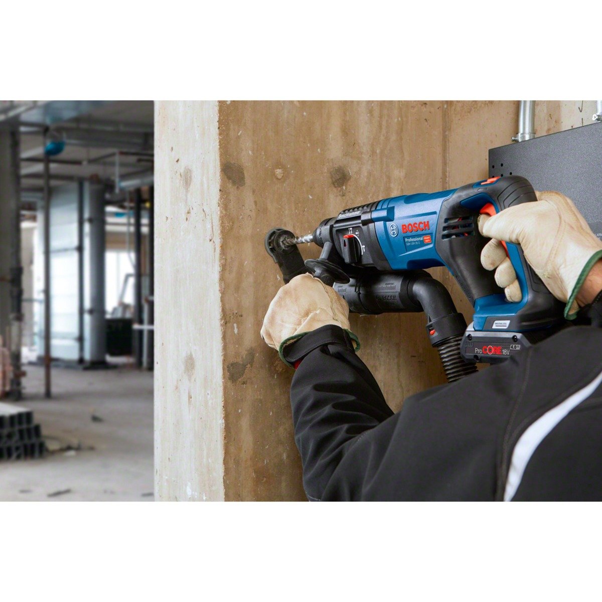 Bosch Akku-Bohrhammer GBH 18V-26 D Professional solo Azul - Imagen 4