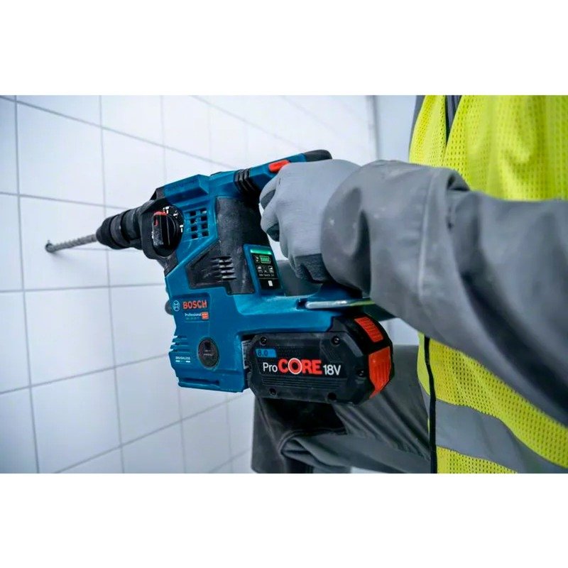 Bosch Akku-Bohrhammer GBH 18V-28 CF Professional solo Azul - Imagen 4