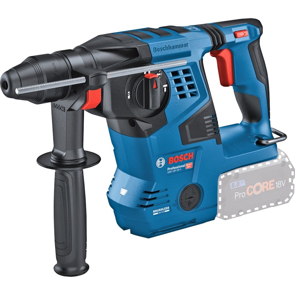 Bosch Akku-Bohrhammer GBH 18V-28 C Professional solo Azul - Imagen 2