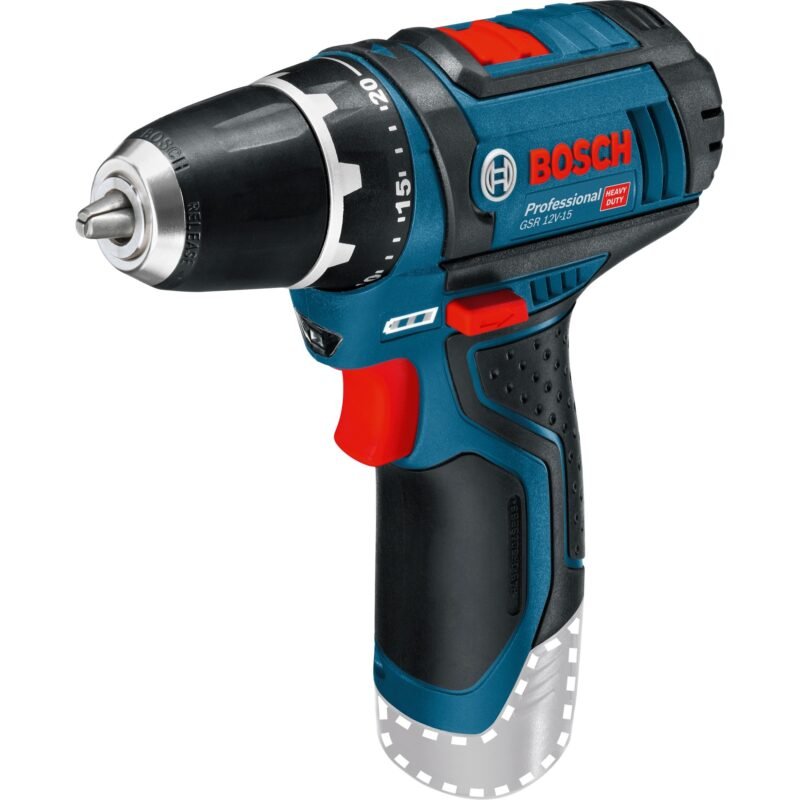 Bosch Akku-Bohrschrauber GSR 12V-15 Professional solo Azul