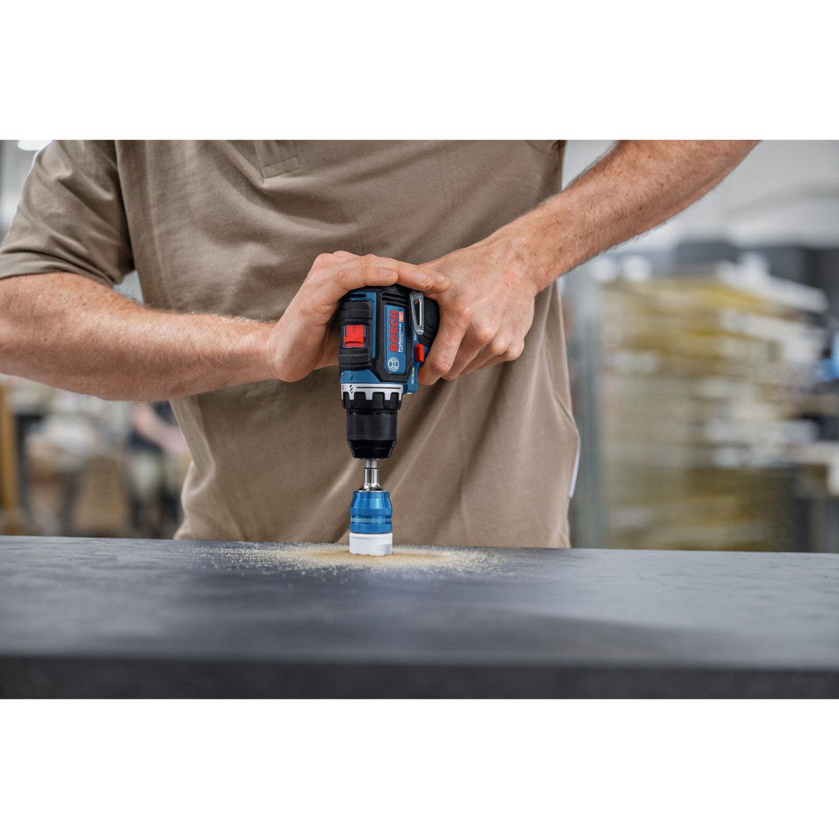 Bosch Akku-Bohrschrauber GSR 12V-32 Professional Azul - Imagen 3
