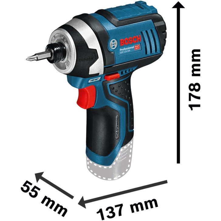 Bosch Akku-Drehschlagschrauber GDR 12V-105 Professional Azul - Imagen 3