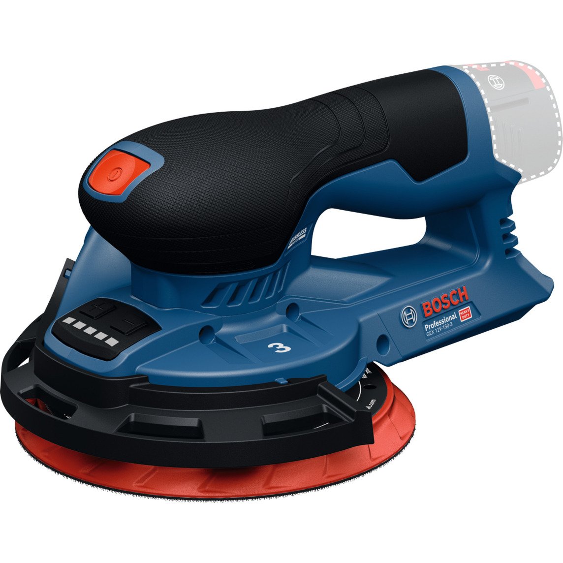 Bosch Akku-Exzenterschleifer GEX 12V-150-3 Professional solo Azul - Imagen 3