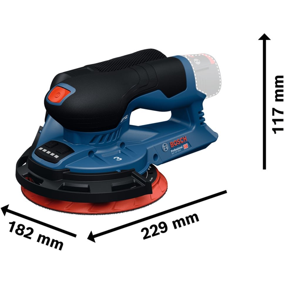 Bosch Akku-Exzenterschleifer GEX 12V-150-3 Professional solo Azul - Imagen 4