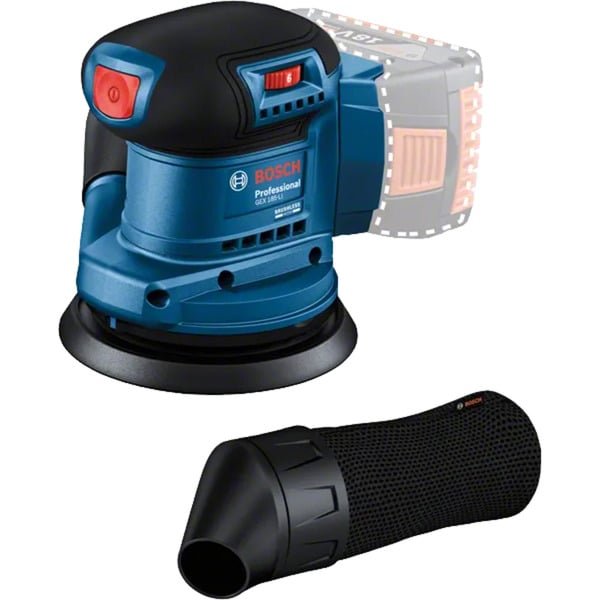Bosch Akku-Exzenterschleifer GEX 185-LI Professional solo Azul