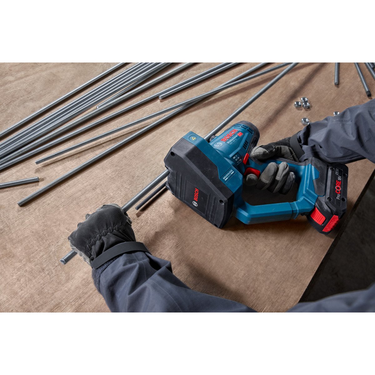 Bosch Akku-Gewindestangenschneider GGC 18V-12 Professional solo Azul - Imagen 2