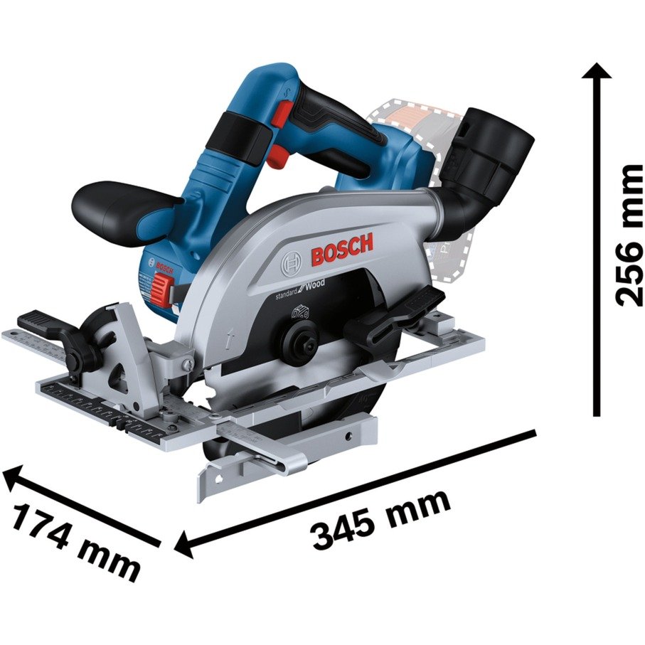 Bosch Akku-Handkreissäge GKS 18V-57-2 Professional Azul - Imagen 3