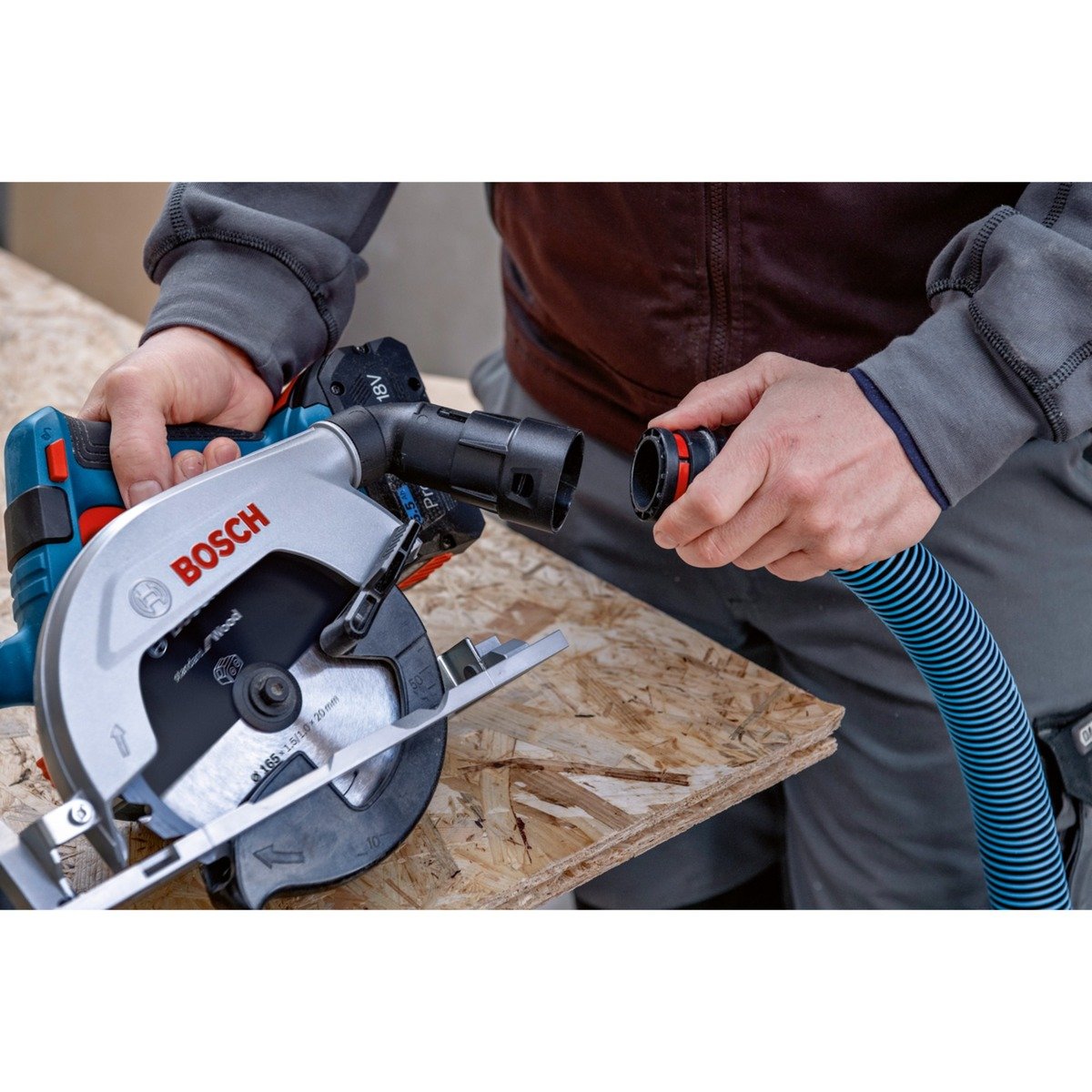 Bosch Akku-Handkreissäge GKS 18V-57-2 Professional Azul - Imagen 4
