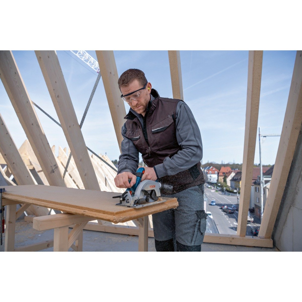 Bosch Akku-Handkreissäge GKS 18V-57-2 Professional Azul - Imagen 5