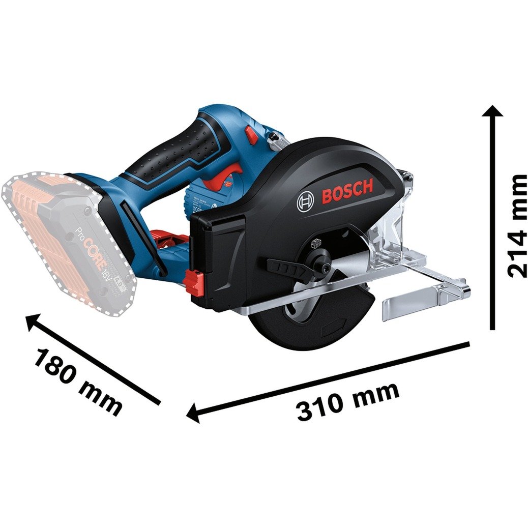 Bosch Akku-Metallkreissäge GKM 18V-50 Professional solo Azul - Imagen 2