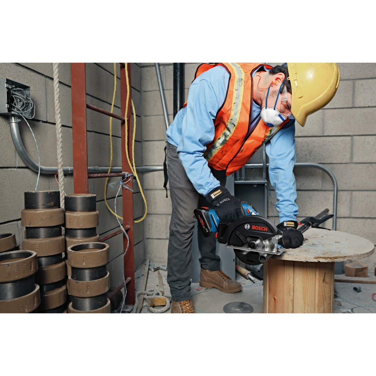 Bosch Akku-Metallkreissäge GKM 18V-50 Professional solo Azul - Imagen 5