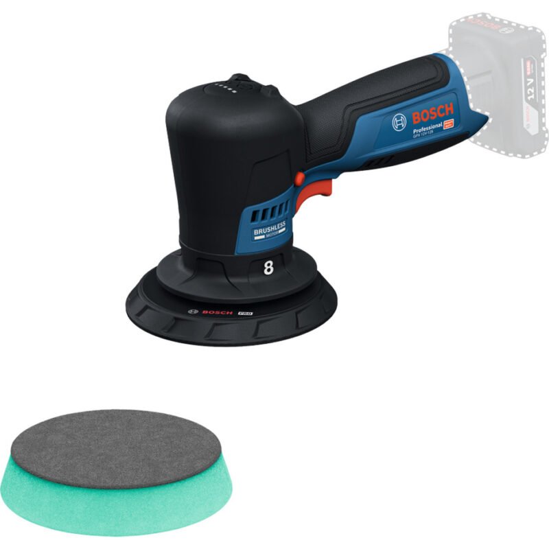 Bosch Akku-Poliermaschine GPX 12V-125 Professional solo Azul