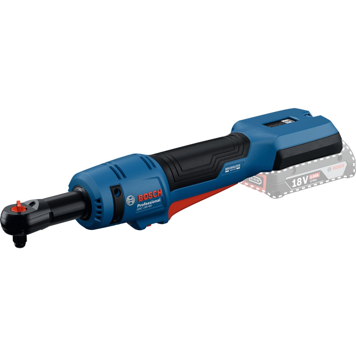 Bosch Akku-Ratschenschrauber GRC 18V-60 Professional solo Azul