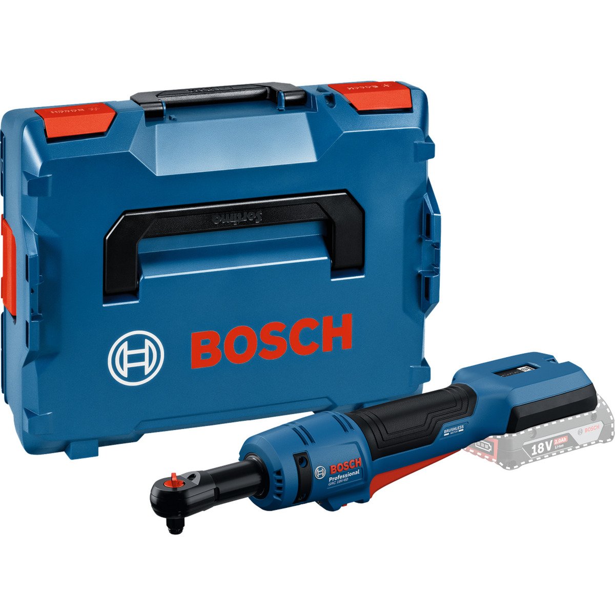 Bosch Akku-Ratschenschrauber GRC 18V-60 Professional solo Azul