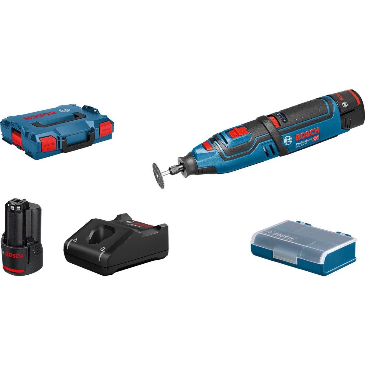 Bosch Akku-Rotationswerkzeug GRO 12V-35 Professional Azul