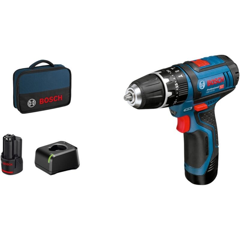 Bosch Akku-Schlagbohrschrauber GSB 12V-15 Professional Azul