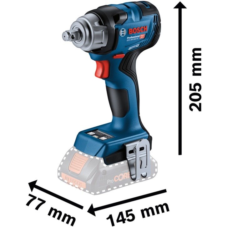 Bosch Akku-Schlagschrauber GDS 18V-330 HC Professional solo Azul - Imagen 2