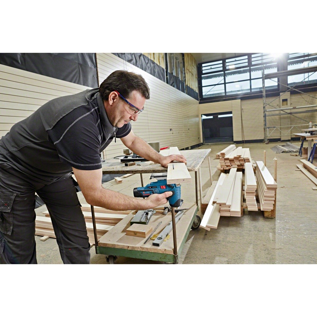 Bosch Akku-Stichsäge GST 12V-70 solo Professional Azul - Imagen 4