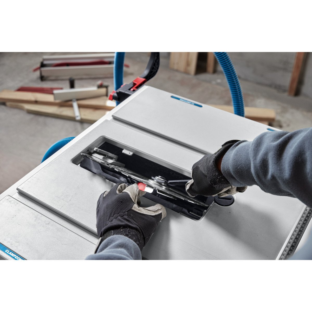 Bosch Akku-Tischkreissäge GTS 18V-70 Professional solo Azul - Imagen 4