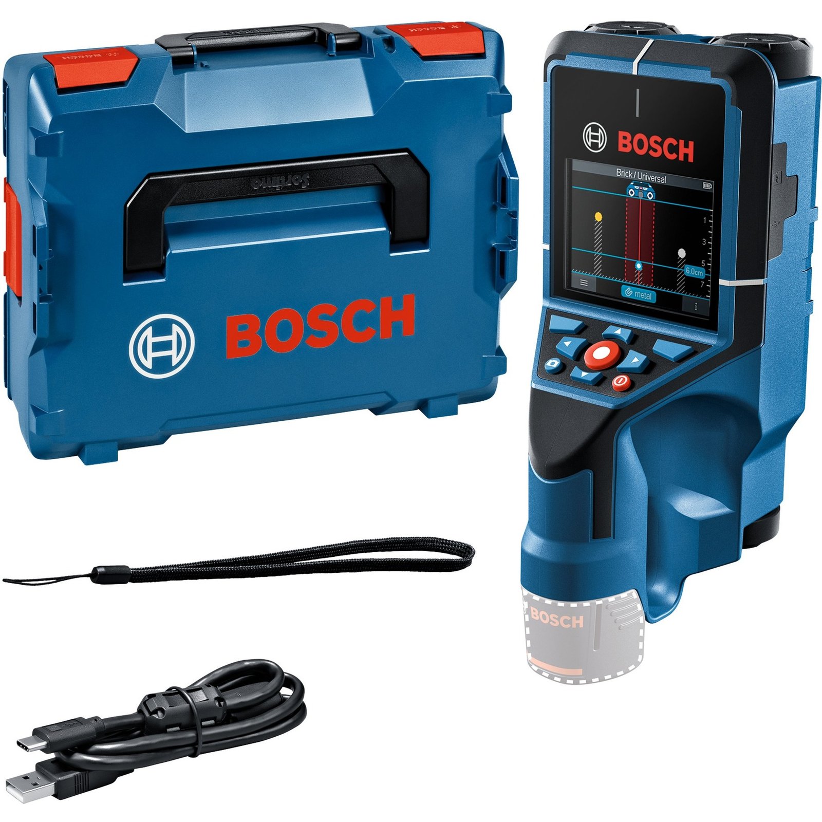 Bosch Akku-Wallscanner D-tect 200 C Professional Solo Azul
