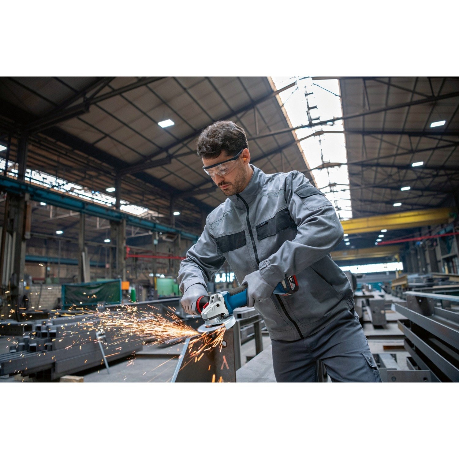 Bosch Akku-Winkelschleifer GWS 18V-10 P Professional Azul - Imagen 4