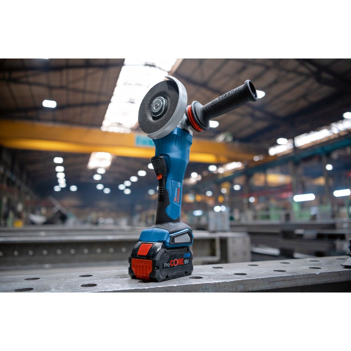 Bosch PRO Akku-Winkelschleifer BITURBO GWS 18V-15 P Professional solo Azul - Imagen 3