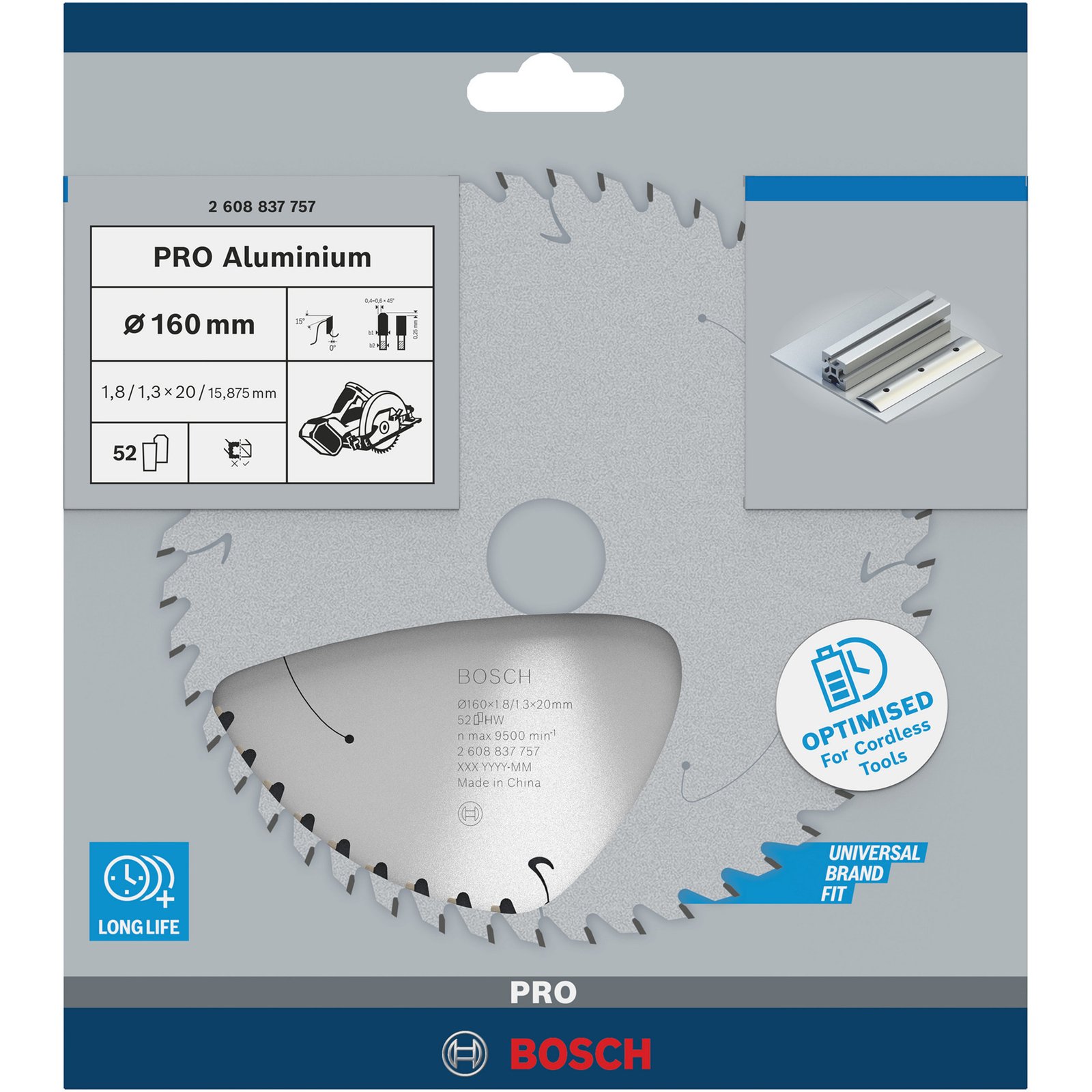 Bosch PRO Aluminium cordless Kreissägeblatt