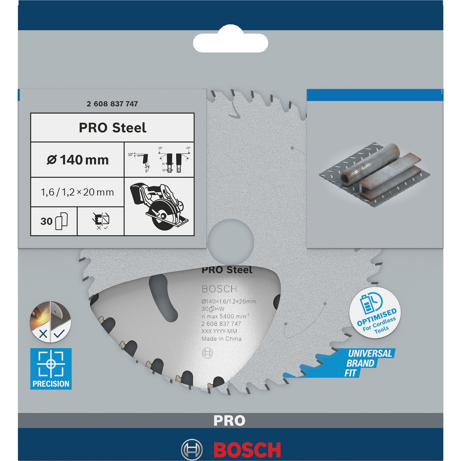 Bosch PRO Steel cordless Kreissägeblatt