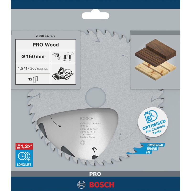 Bosch PRO Wood cordless Kreissägeblatt