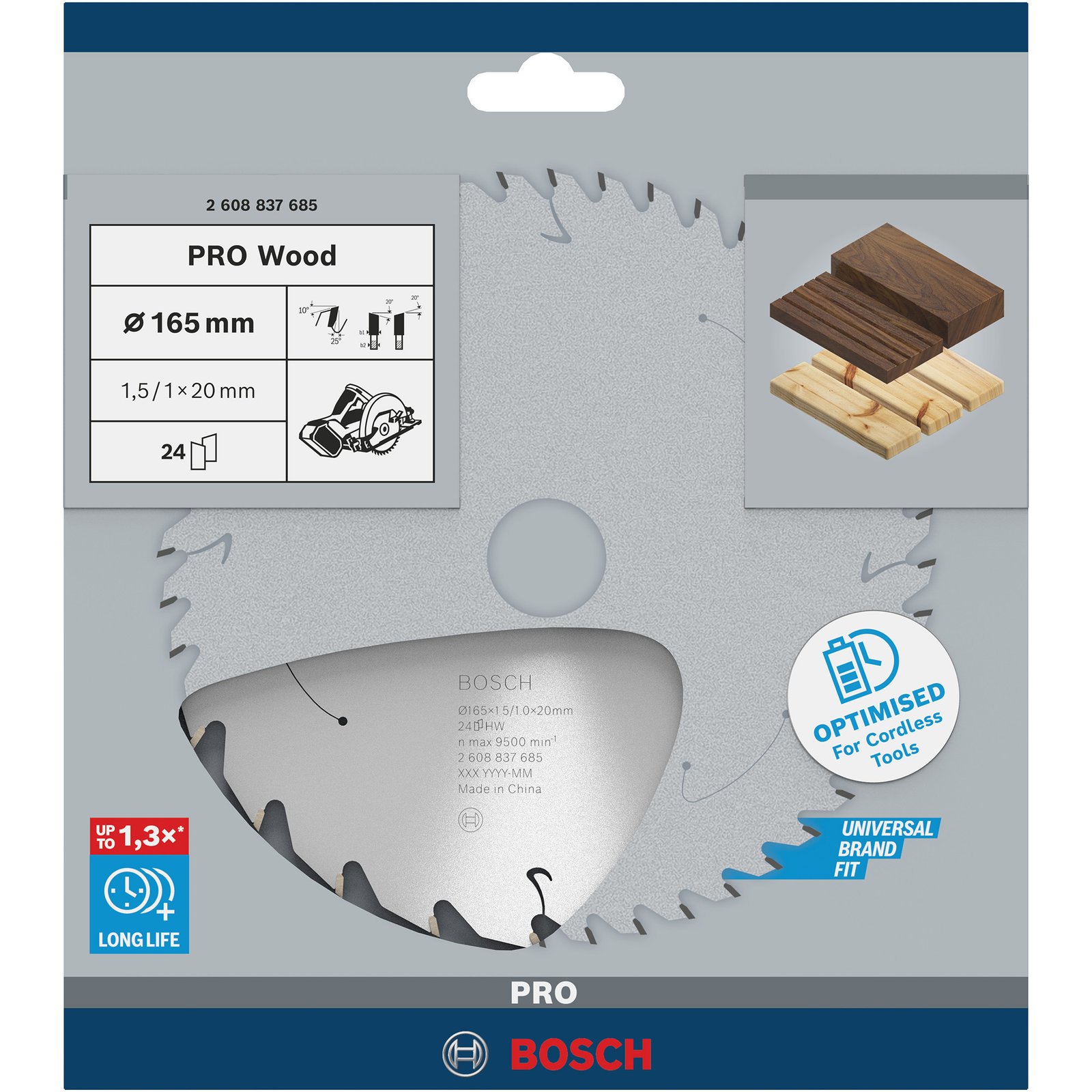 Bosch PRO Wood cordless Kreissägeblatt