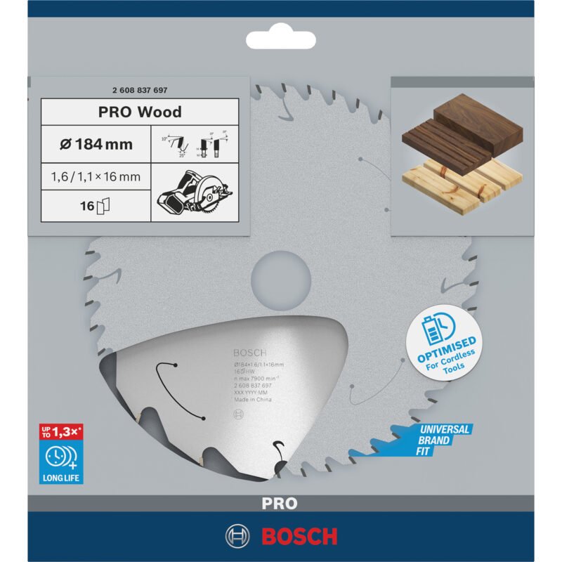 Bosch PRO Wood cordless Kreissägeblatt