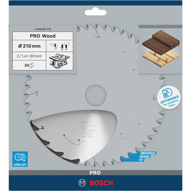 Bosch PRO Wood cordless Kreissägeblatt