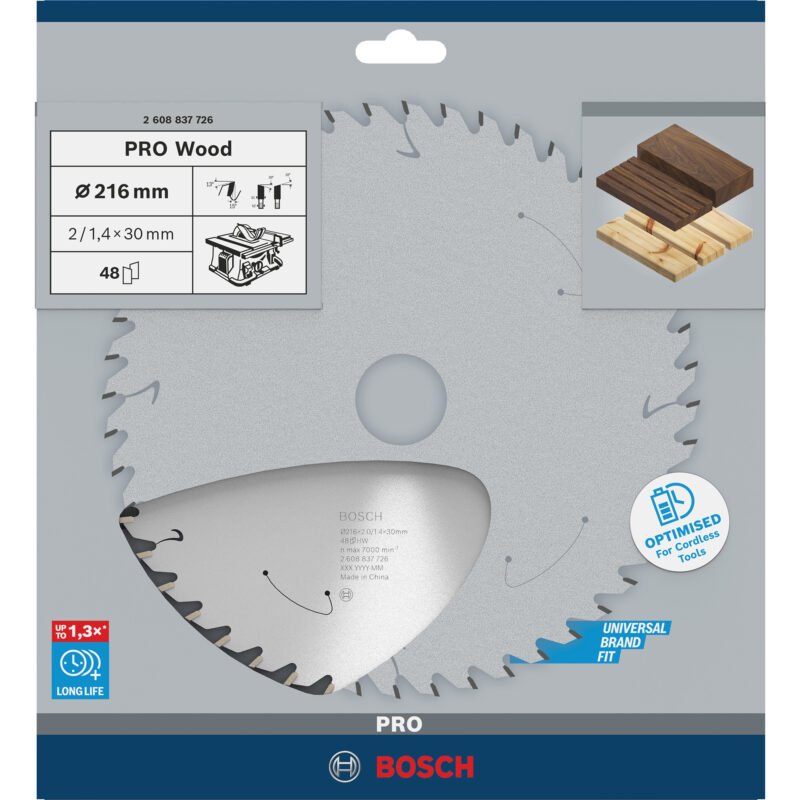 Bosch PRO Wood cordless Kreissägeblatt