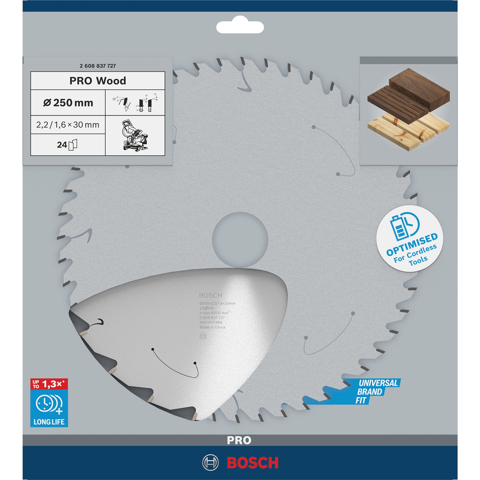 Bosch PRO Wood cordless Kreissägeblatt