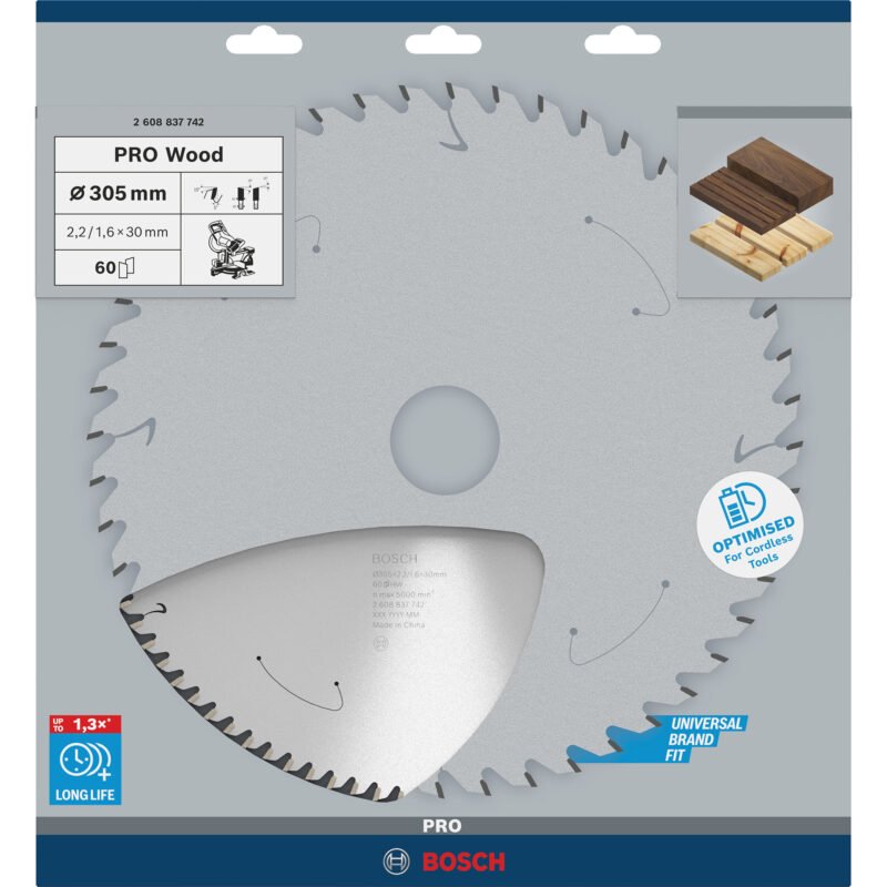 Bosch PRO Wood cordless Kreissägeblatt