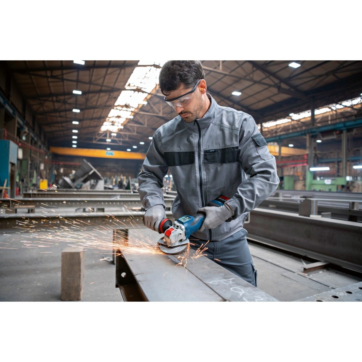 Bosch PRO X-LOCK Akku-Winkelschleifer BITURBO GWX 18V-15 PSC Professional solo Azul - Imagen 5