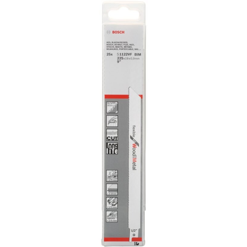 Bosch Säbelsägeblatt S 1122 VF Flexible for Wood and Metal