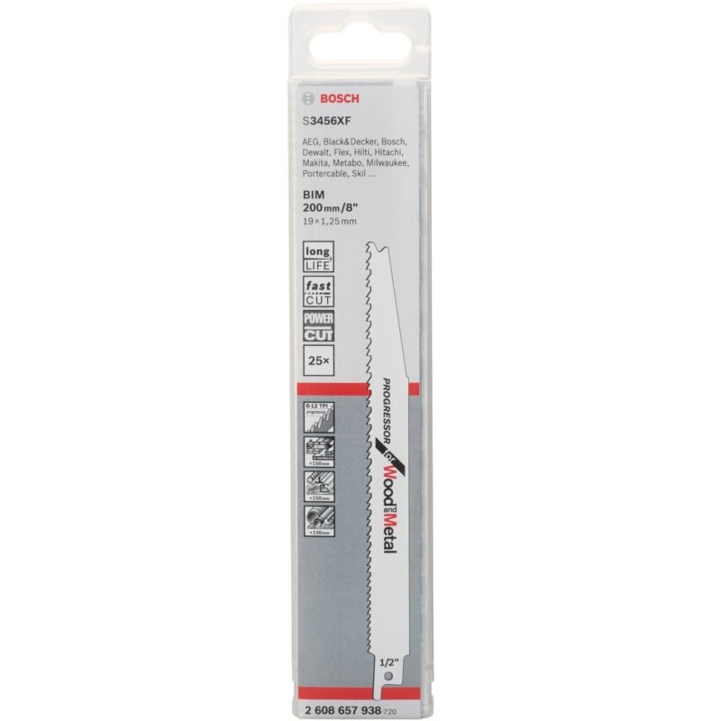 Bosch Säbelsägeblatt S 3456 XF Progressor for Wood and Metal