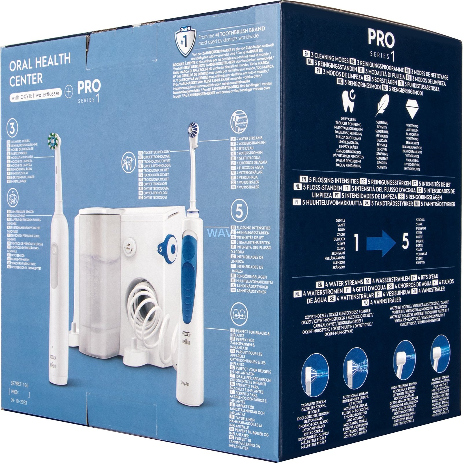Braun Oral-B Center OxyJet Reinigungssystem - Munddusche + Oral-B Pro 1 Blanco - Imagen 3