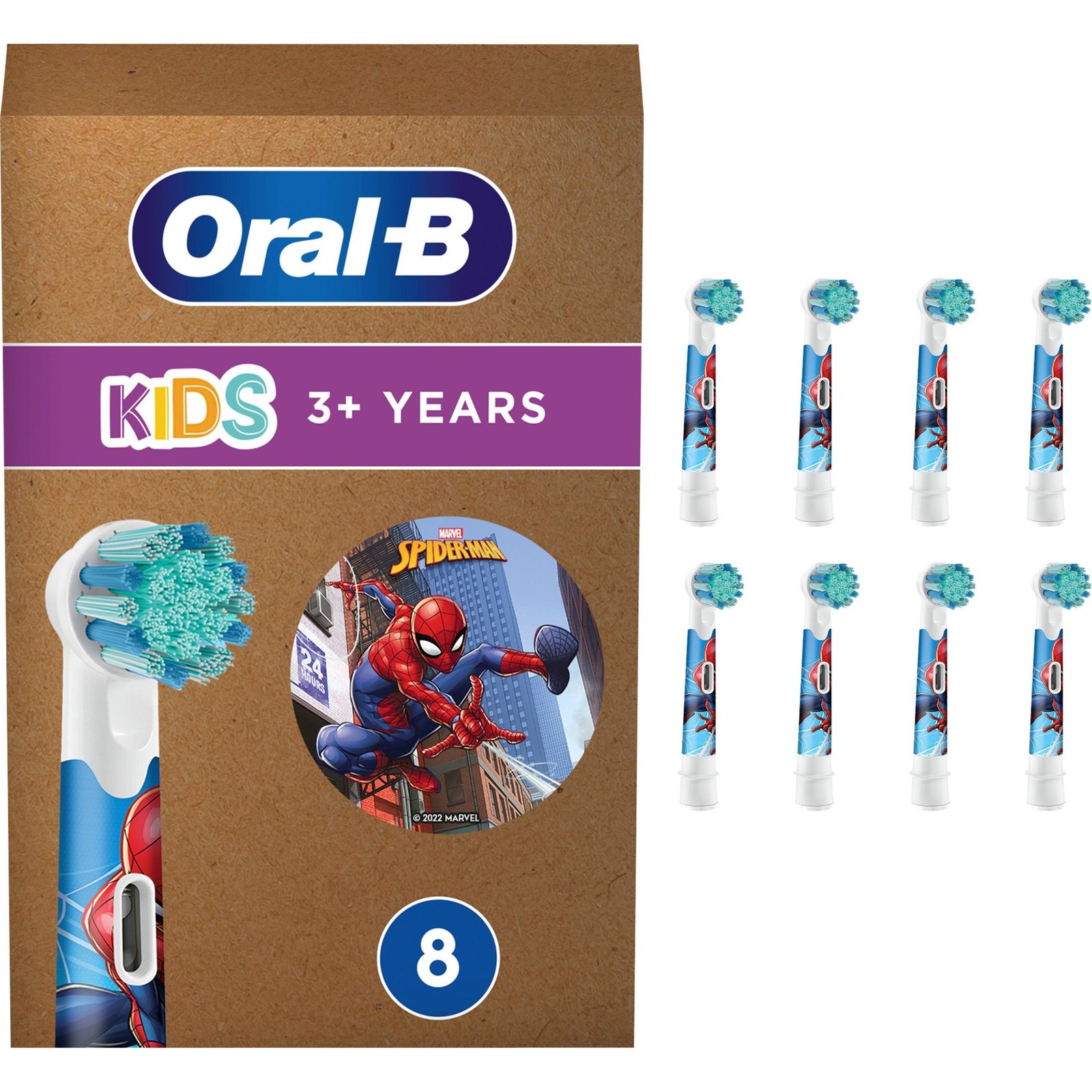 Braun Oral-B Kids Spiderman 8er Blanco