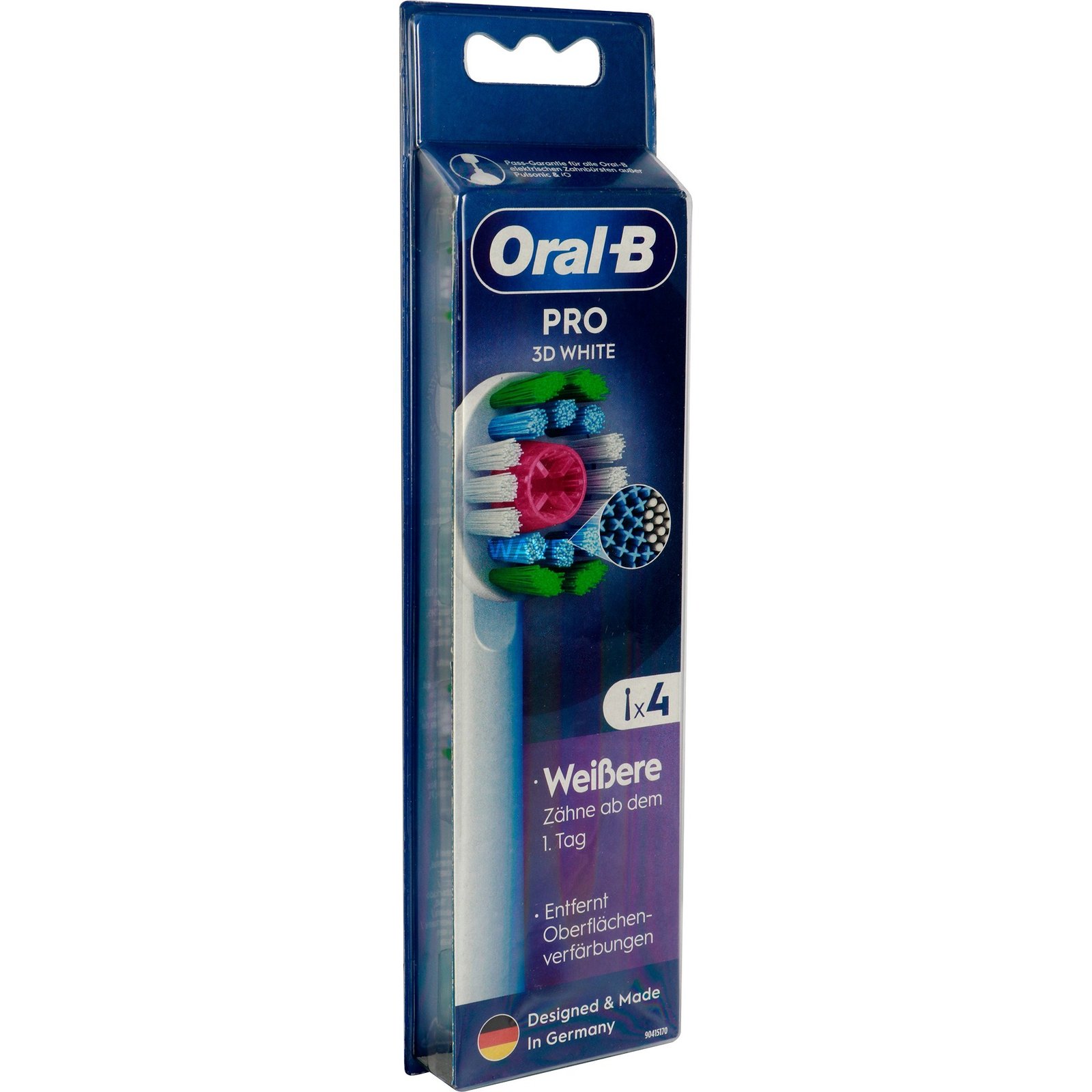 Braun Oral-B Pro 3D White Aufsteckbürsten 4er Blanco