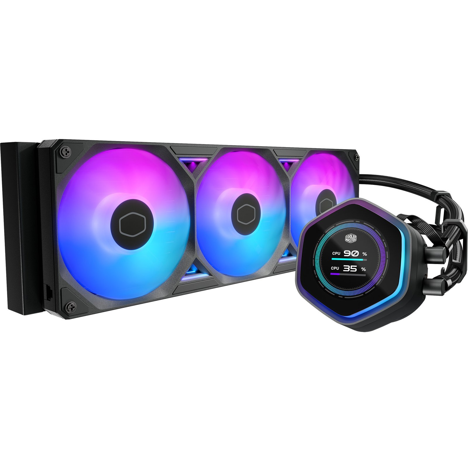 Cooler Master MasterLiquid 360 Atmos II LCD ARGB Negro