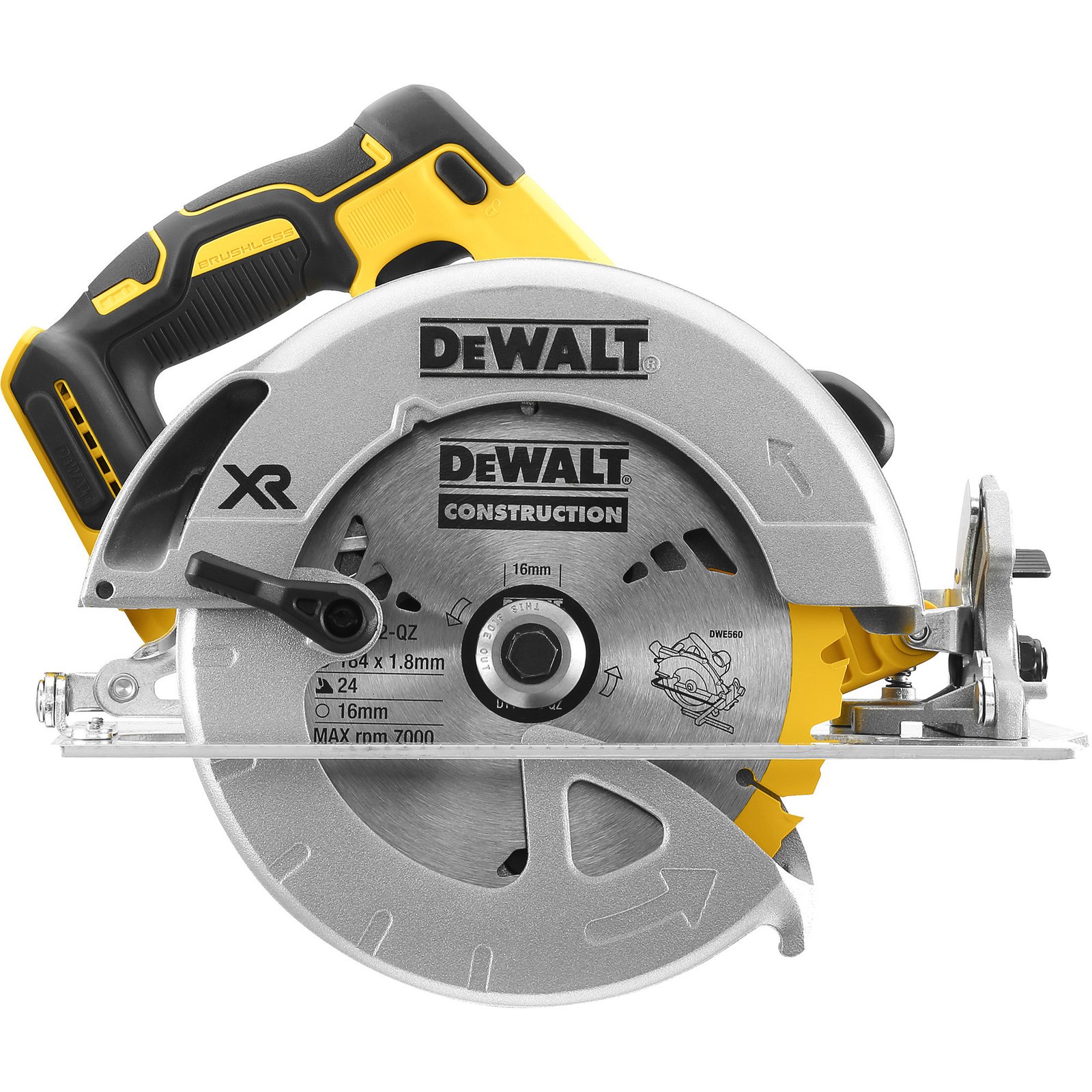 DEWALT Akku-Handkreissäge DCS570NT Amarillo