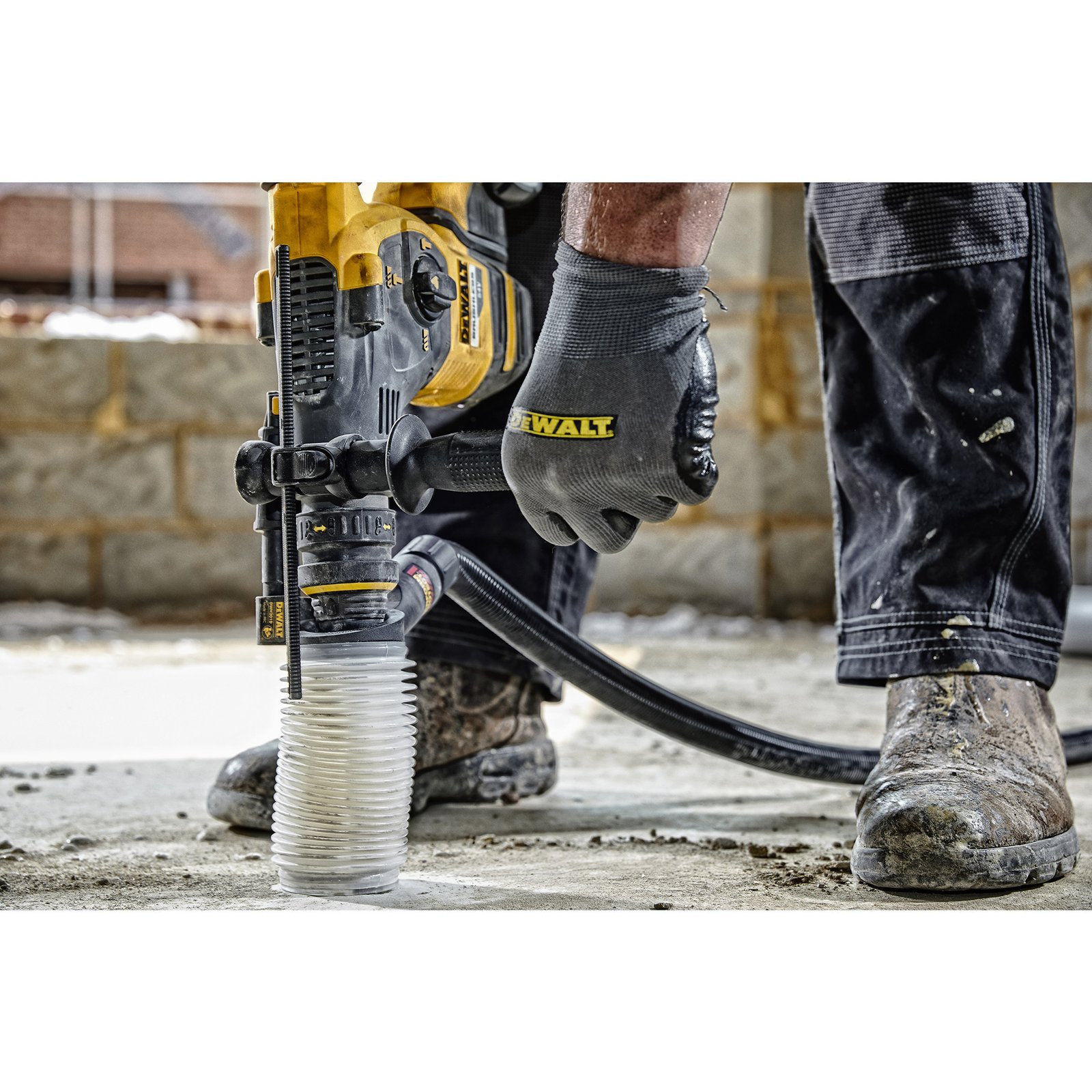 DEWALT SDS-plus Universal-Staubabsaugung DWH201D Negro - Imagen 3